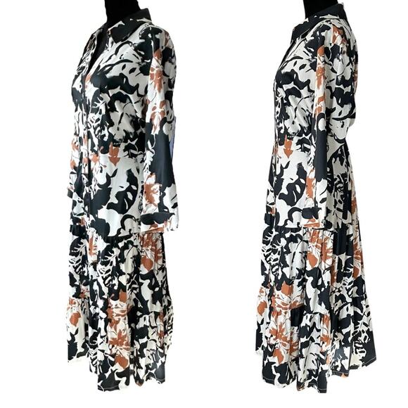 Soft Surroundings Floral Moonglow Tiered Midi Dress Plus Size 18 NWT - Picture 4 of 10